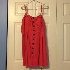 Pink Faux Button Down Dress